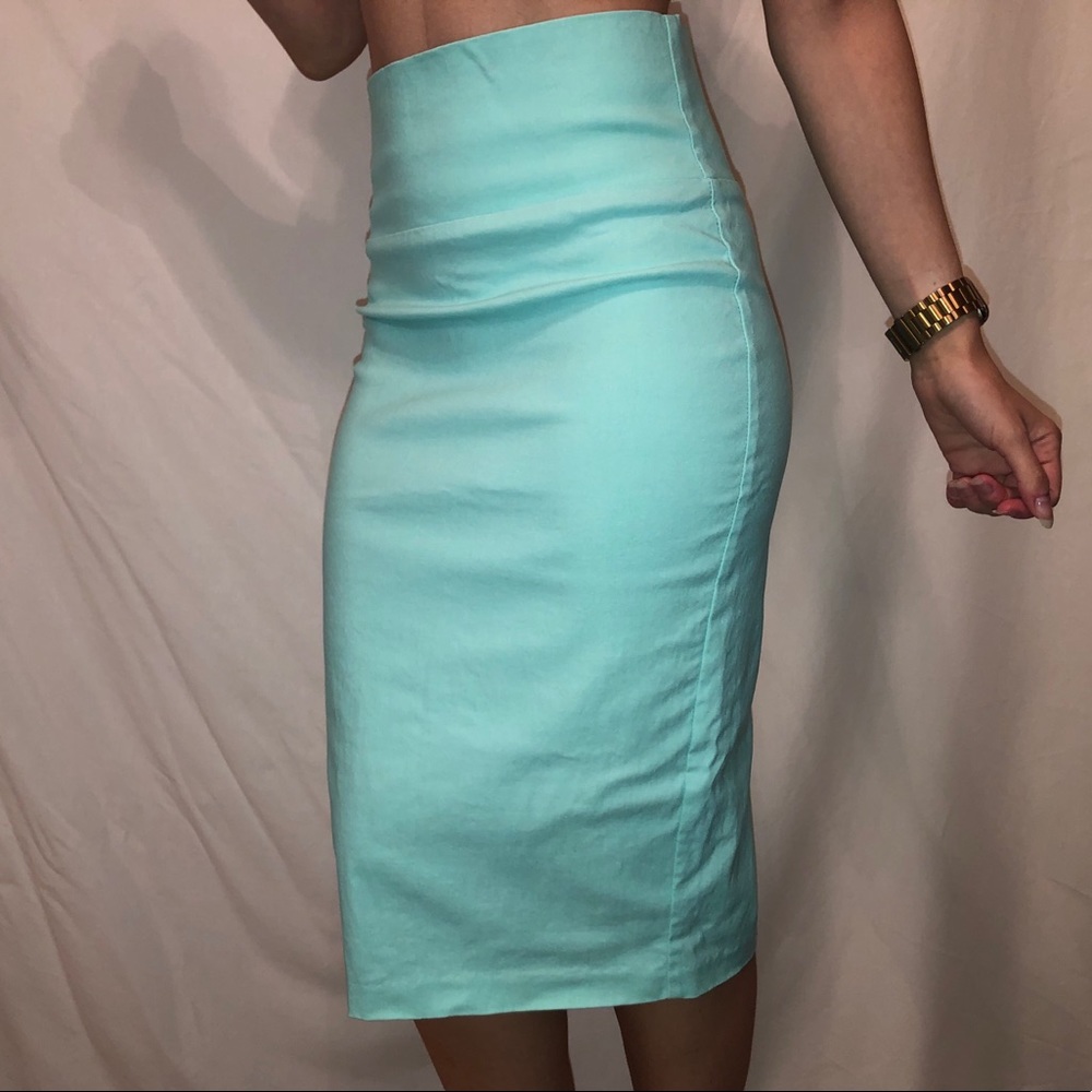 Windsor Mint Aqua high waisted pencil skirt S